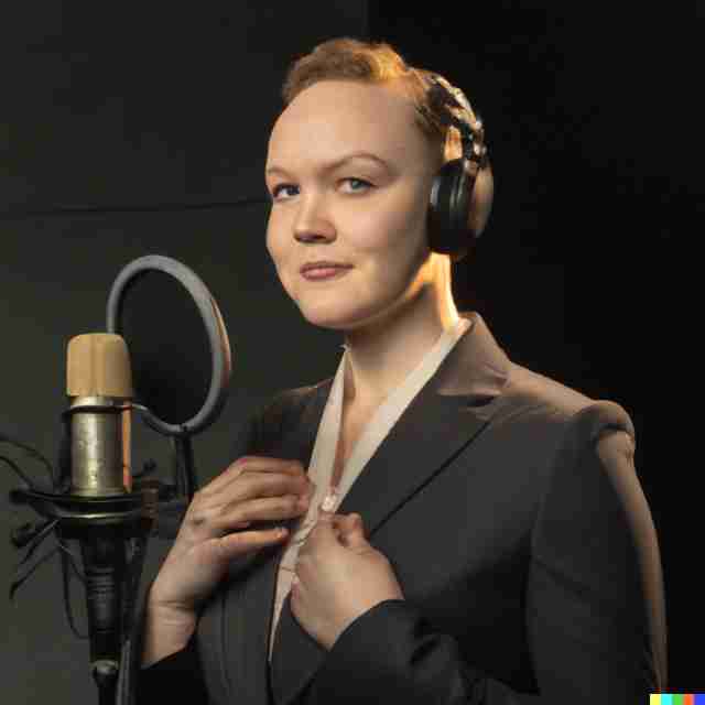 קריינית מקצועית